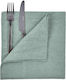 Riga Linen Towel 42x42 Cm Sage Sage 100% Linen Length 42 X Width 42 Cm