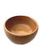 Wooden Art Salad Bowl Wooden Maple 18cm 0104