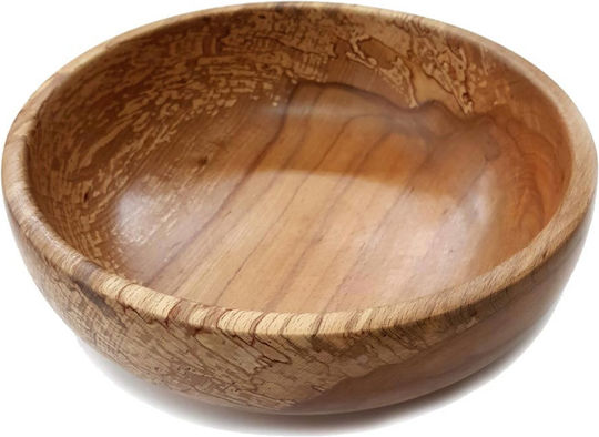 Wooden Art Salad Bowl Wooden Maple 26cm 0108