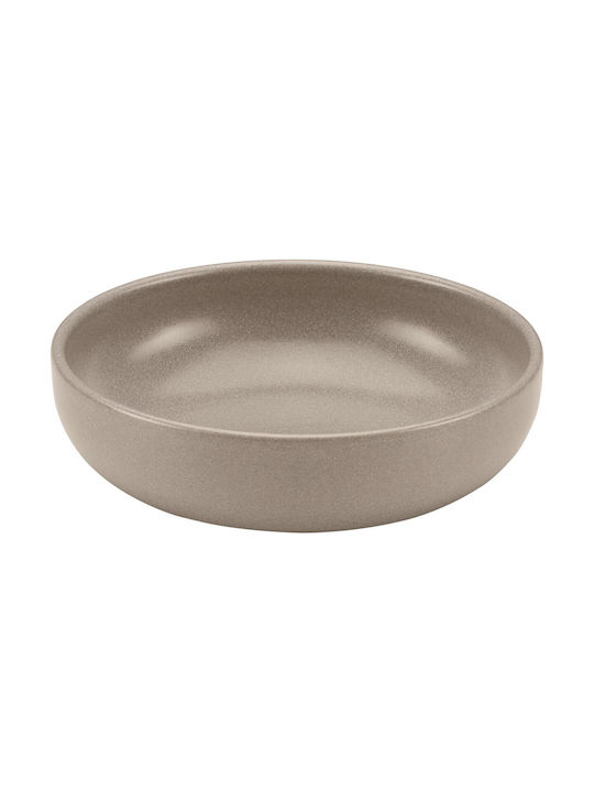 Playground Elements Mikro Servierschale Rund 16cm Grau Beige Keramik
