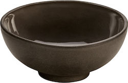 Playground Serving Bowl Round Ceramic Brown with Diameter 9cm