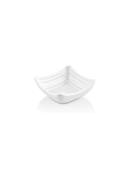 Atlas Melamin Serving Bowl Square made of Melamine White 11x11cm