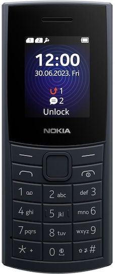 Nokia 110 4G (2024) Dual SIM Κινητό με Κουμπιά (Αγγλικό Μενού) Μπλε