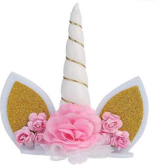 Cake Land Decoratiune Albă Pentru Tort Unicorn Piesă Centrală