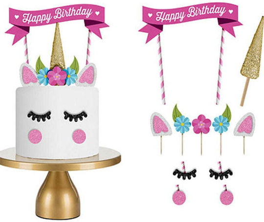 Cake Land Unicorn Cake Decoration Toppers Set