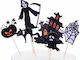 Cake Land Halloween Cake Decoration Toppers Set 6 Stück