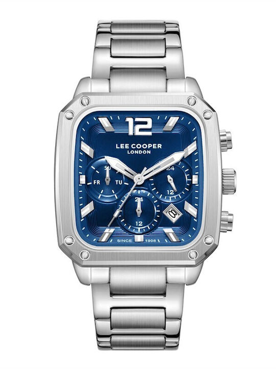 Lee Cooper Men's Watch Battery with Silver Meta...
