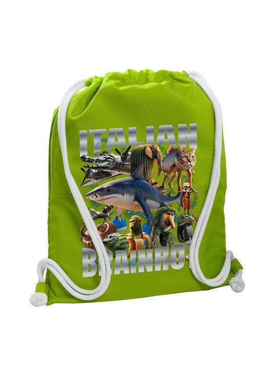 Koupakoupa Italian Brainrot Gym Backpack Green