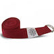 Yoga-Gürtel Imant Yoga Pilates Strap D-Ring Baumwolle Rote XL 270cmx4cm