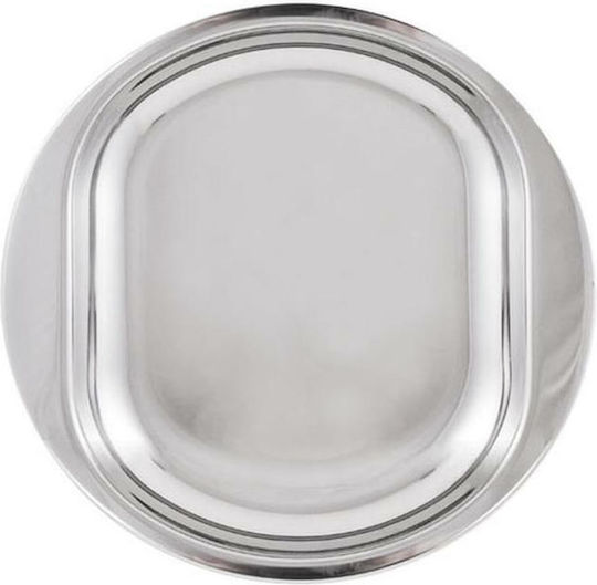 Teller Wüste Inox Silber
