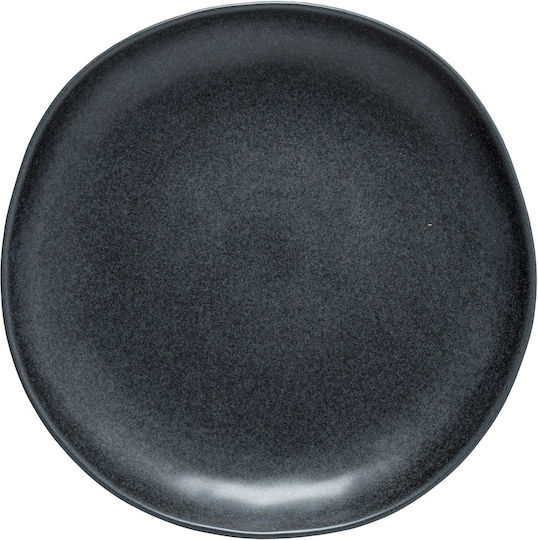 Livia Serving Plate Shallow 28cm Black Stoneware Costa Nova