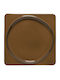 Ambar Dark Caramel Τετραγωνη Πιατελα Δισκος 27εκ Stoneware Eco Gres Costa Nova