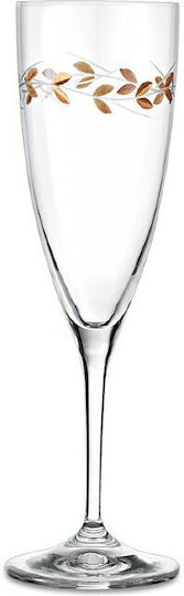 Set 2 Champagner-Gläser Ökologischer Kristall Capolavoro Gold 40