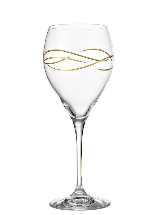 Capolavoro Wine Glasses for Wedding made of Crystal Gold 1pcs