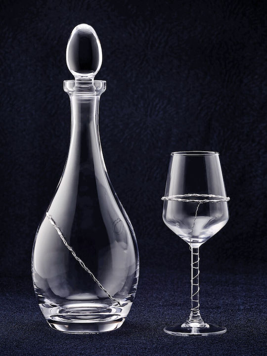 Georgiou Carafă de Nuntă din Argint Gri 1buc