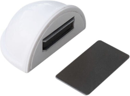 Magnetic Plastic Door Stopper White