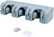 Cuier Mop & Broom Holder 3 Positions 4 Hooks 26x8x6cm
