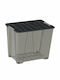 Aufbewahrungsboxen Kunststoff Dea Home Jolly M57xB39xH47cm 70l Grau Schwarz