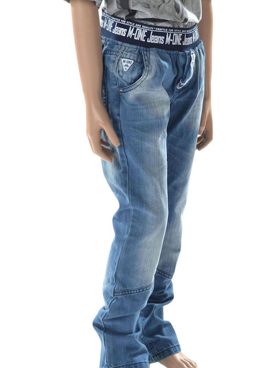 Παντελόνι Jean M-one Miss One Ελαστική Μέση 16097-504-30-00071 Αγόρι