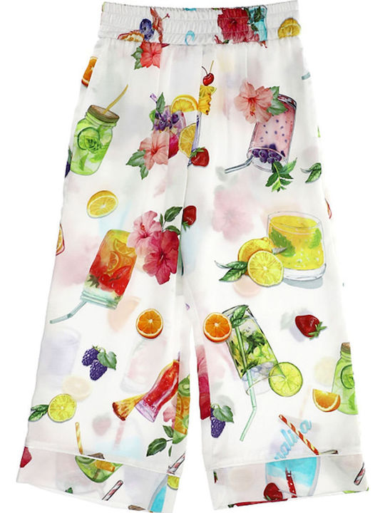 Παντελόνι Υφασμάτινο Monnalisa Printed Satin 115430 5692-9984 Κορίτσι