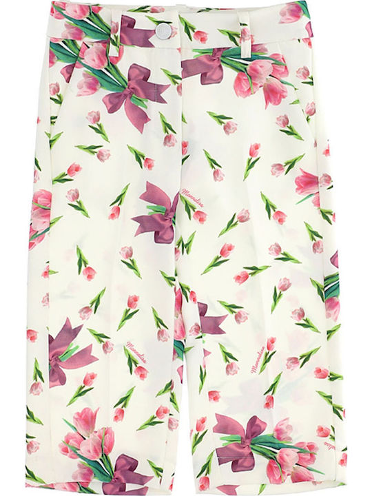 Παντελόνι Υφασμάτινο Monnalisa Cropped Floral 115428 5679-9995 Κορίτσι
