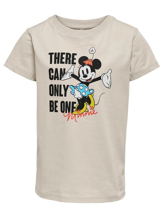 Παιδικη Μπλουζα T-shirt Minnie Kids Only Μπεζ Κ...