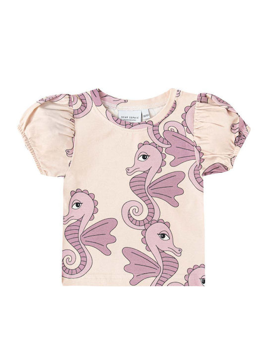 Dear Sophie Μπλούζα Crop Top Seahorse Light