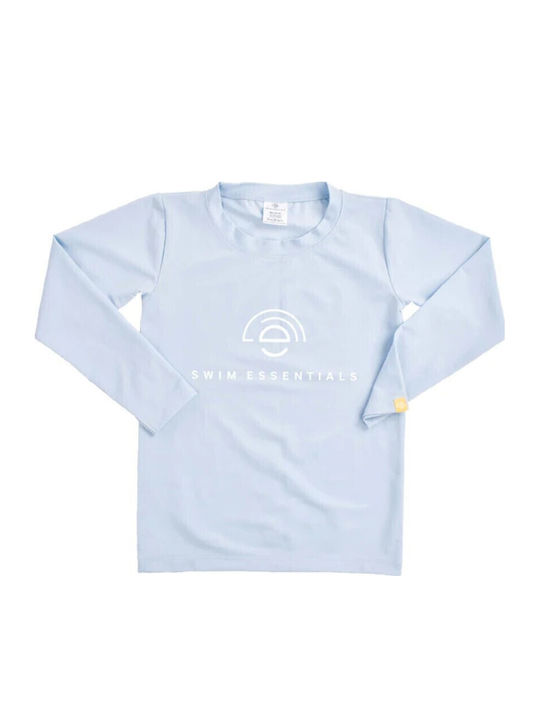 Swim Essentials Long Sleeve Sunscreen Rashguard Protection UPF50+ Light Blue