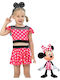 Disney Minnie Παιδικό Μαγιό Κόκκινο