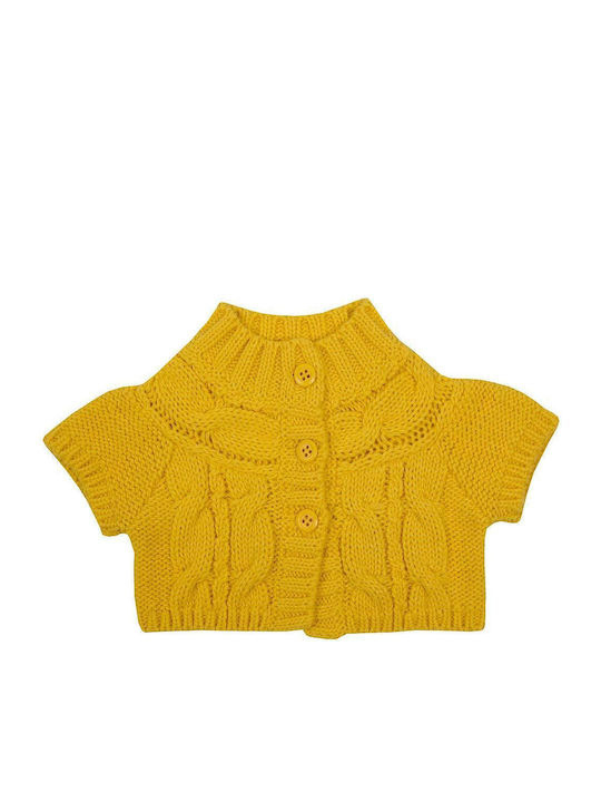 Girandola Kinder-Strickjacke Girls Rule 142257-0007 Gelbes Mädchen