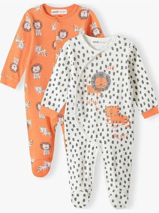 Minoti Set Babystrampler Langärmliges Mehrfarbig 2Stück
