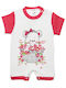 Baby Bodysuit happy Baby White Fuchsia