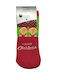 Ciocca Rote Lachsgrüne Kindersocken "Merry Christmas" Silikon-Patschensocken Cnb028a
