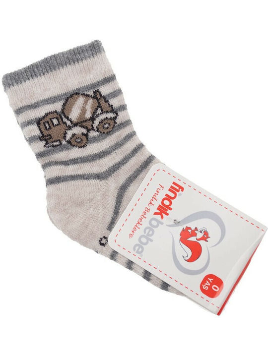 Findik Bebe Kids' Socks Knee-High Beige