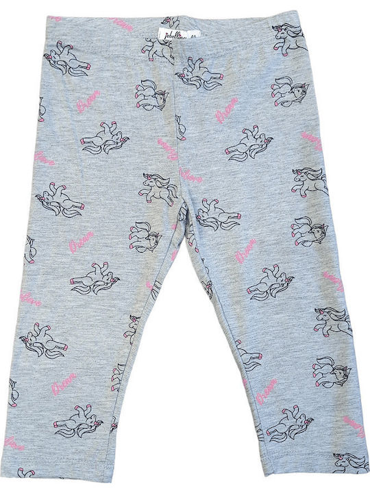 Jebellina Kids Παιδικό Κολάν Cropped Γκρι