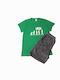 Pijamale Copii 2-6 Ani Vara Verde 2021308pr Verde