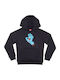 Kids Sweatshirt with Hood and Pockets Fleece Lining Black