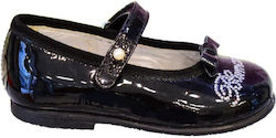 Blumarine Kids Patent Leather Ballerinas with Hoop & Loop Closure Black Blumarine Kids Patent Leather Ballerinas with Hoop & Loop Closure Black