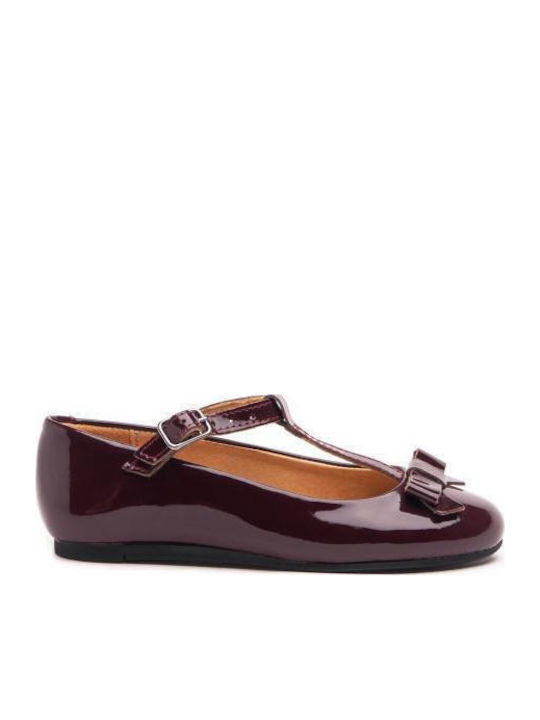 Kids Ballerinas Alegria Ale1718-72783-Burgundy Burgundy