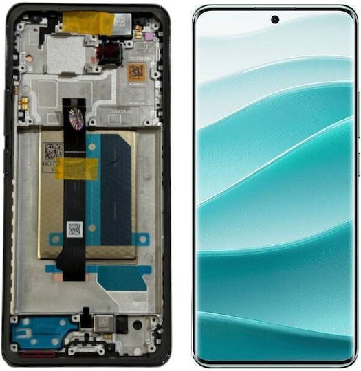 Οθόνη Γνησια με Μηχανισμό Αφής για Xiaomi Redmi Note 14 Pro Plus 5G (Μαύρο)