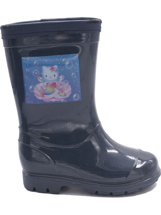 Παιδική Μπλε Σκούρο Γαλότσα Hello Kitty