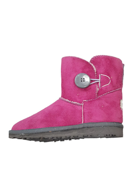 Kinderstiefel Mädchen Pelz Icon 255-10 Fuchsie Knöpfe Kinderstiefel Mädchen Pelz Icon 255-10 Fuchsie Knöpfe