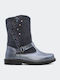 Anatomical Suede Kids Boots with Zipper Gray 12685|2003-1|1004-26|0000-0|