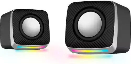 Andowl Qyx25 2.0 Speakers with RGB Black