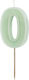 Birthday Candles Number 0 Green 6 Cm