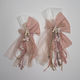 Handgemachtes Set Bohneneinlegerinnen Mädchen Thema Blumen Set M405a-m405b Loukia Louk-Setm405a-m405b