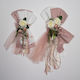 Handmade Set of Bottles for Girl with Flower Theme Loukia Louk-setm404a-m404b