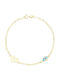 Eforo Kids Bracelet Chain K14 Car from Gold 14K with Evil Eye