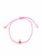 Ios Kids Bracelet Macrame from Silver with Figure