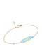 Polytimo Kids Bracelet Chain Valuable from Gold 14K with Evil Eye